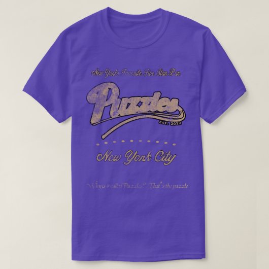 Puzzels Bar Hoe ik je moeder ontmoette T-shirt (Design voorkant)