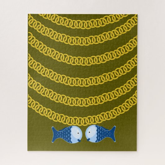 Puzzels Blue Fish (Verticaal)