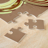 Puzzels Bruine Draaikolk Patroon (Zijkant)