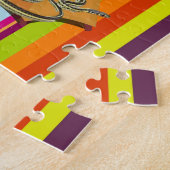 Puzzels Colorful Stripe Tent Camping Snake (Zijkant)