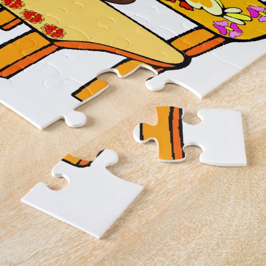 Puzzels Crayons Vliegtuig Treinen Getallen (Zijkant)