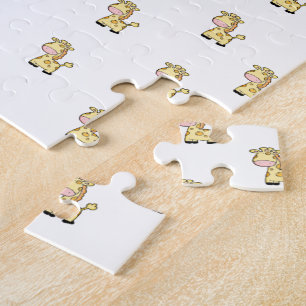 Puzzels Geel Giraffe Happy Birthday