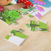 Puzzels, Gefeliciteerd Roze Taartje Legpuzzel (Zijkant)