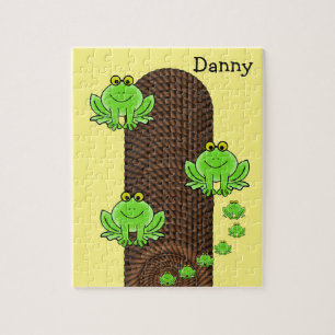 Puzzels Groene Kikkers Touw Geel