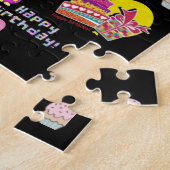 Puzzels, Happy 5th Birthday, #5 Black Legpuzzel (Zijkant)