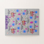 Puzzels, Happy 5th Birthday, #5 Grey Legpuzzel (Horizontaal)