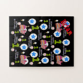 Puzzels, Happy First Birthday, #1 Birthday Black Legpuzzel (Horizontaal)