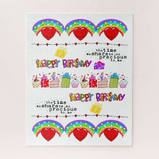 Puzzels Happy Valentijnsdag Happy Birthday (Verticaal)