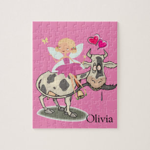 Puzzels Koe roze harten