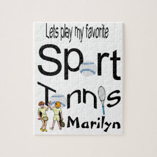Puzzels Laten we onze favoriete sporttennis spelen