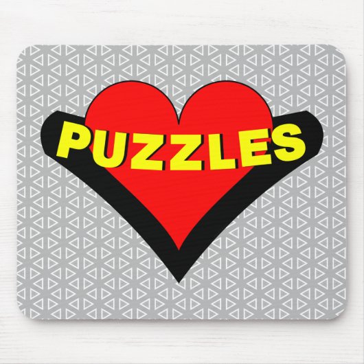 puzzels over het hart muismat (Voorkant)