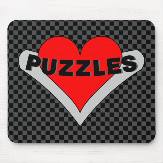 puzzels over het hart muismat (Voorkant)