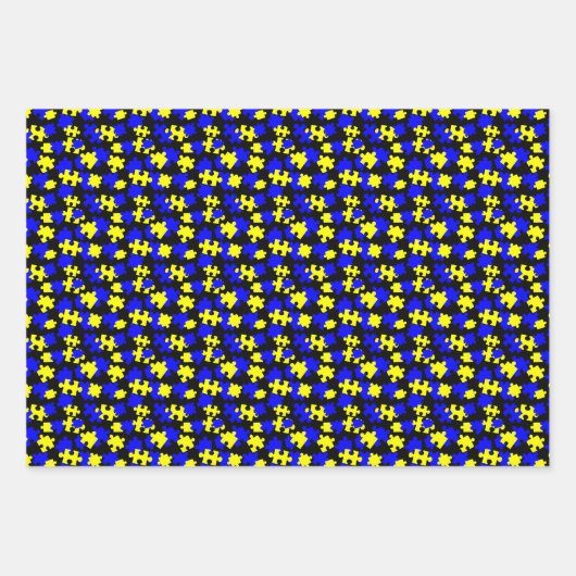 puzzels patroon inpakpapier vel (Voorkant 2)