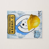 Puzzels Polar Beer onder bouwwolken (Horizontaal)