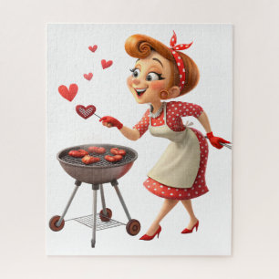 Puzzels Rode Harten Gelukkige Valentijnsdag Koken