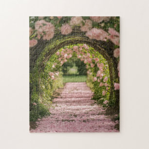PUZZELS: Romantische bloemengangtuin voor vrouwen Legpuzzel