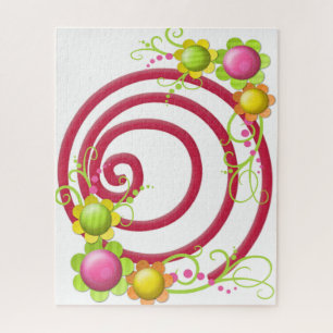 Puzzels Rood & Wit Bloemig Bloemen