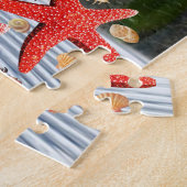 Puzzels Sky Ocean Beach Vist kattenkat (Zijkant)