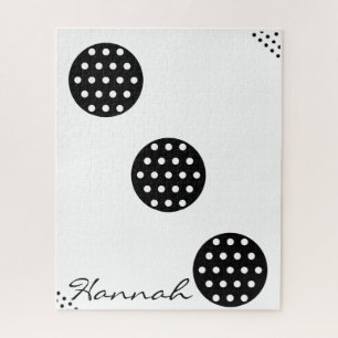 Puzzels Stippen rond zwart/wit