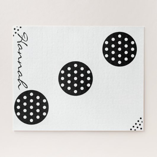 Puzzels Stippen rond zwart/wit (Horizontaal)