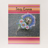 Puzzels Stripe Floral Opossum (Verticaal)