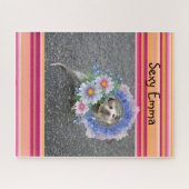 Puzzels Stripe Floral Opossum (Horizontaal)