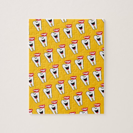 Puzzels Tand Mond Lippen Tandarts (Verticaal)