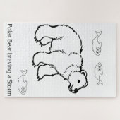 Puzzels Uitdagend Wit Polar Beer (Horizontaal)