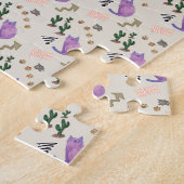 Puzzels Uitdagende Kat Vis Cactus (Zijkant)