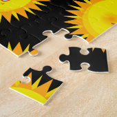 Puzzels Uitdagende Zon Zwarte Kat Achter (Zijkant)