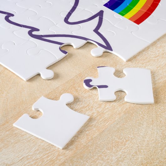 Puzzels Whale Fish Rainbow Sun (Zijkant)