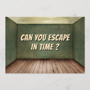 Puzzelspel Escape Room Feest Verjaardagsuitnodigin Kaart