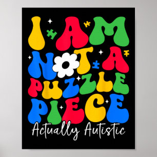 Puzzelstuk Autisme Bewustzijn Neurodiversiteit Inc Poster