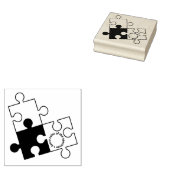 puzzelstuk 	rubberstempel (Gestempeld)
