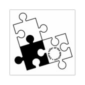 puzzelstuk 	rubberstempel (Afrduk)