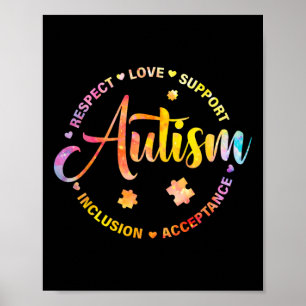 Puzzelstuk Tennis spelen Autisme Bewustzijn Sport Poster