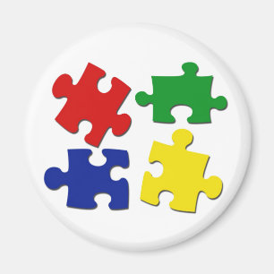 Puzzelstukjes magneet