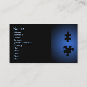 Puzzle649 de DIGITALE MUUR van de BLAUW van de Visitekaartje