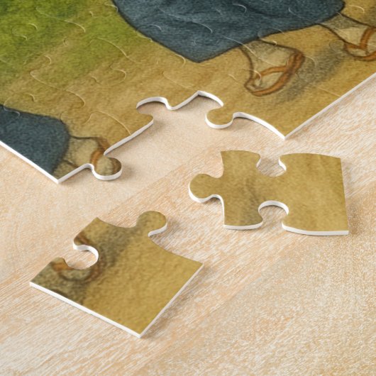 Puzzle こきりこ踊りと民家 / Kokiriko Dance and Thatched Houses (Côté)