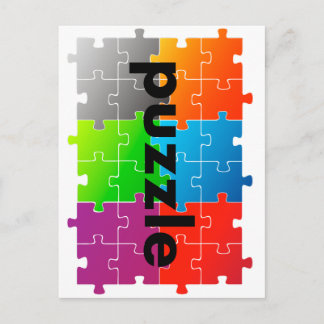 puzzle パズル briefkaart