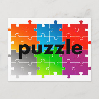 puzzle パズル briefkaart