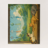 Puzzle 夏の縁側と風鈴と猫たち/Summer Veranda with Wind Chimes and Ca (Vertical)