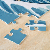 PUZZLE 浮世絵風荒波と桜 (Côté)