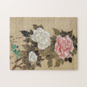 Puzzle 牡 丹, 其 一 Peony, Kiitsu, Japon Art (Horizontal)