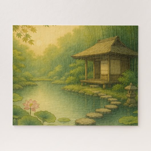 Puzzle 竹林に包まれた茶室|Tea House in the Bamboo Grove (Horizontal)