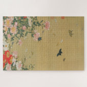 Puzzle 芍 薬 群 図, 若 Fleur et Papillon 冲, Jakuchu (Horizontal)