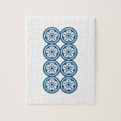 PUZZLE 麻雀牌 8筒 / EIGHT OF CIRCLES -MAHJONG TILE- (Vertical)