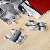 Puzzle [100] Crâne humain argenté (Côté)