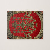 Puzzle [100] Deux Ninurtas d'or avec arbre de vie (Horizontal)