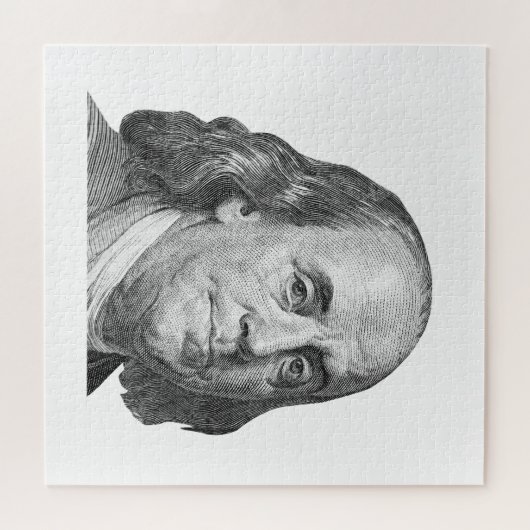 Puzzle 100 dollars, Benjamin Franklin (Horizontal)
